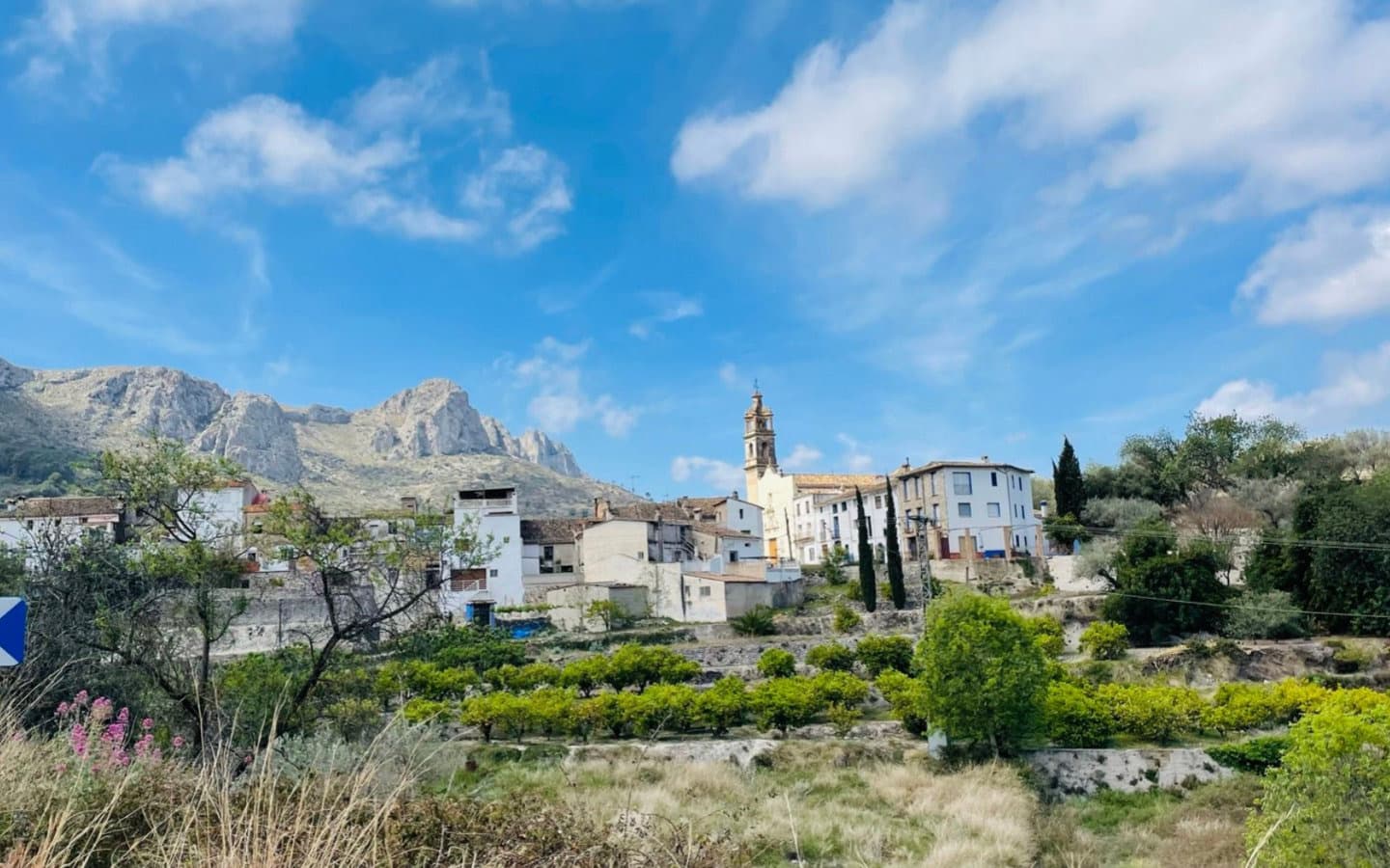 Village and mountains in the Vall de Gallinera